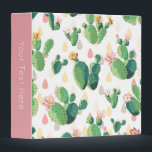 Cactus Print 3-Ring Binder<br><div class="desc">This pretty binder with trendy cactus print will help you get organized while keeping your work space looking stylish. Personalize the spine with your own text.</div>