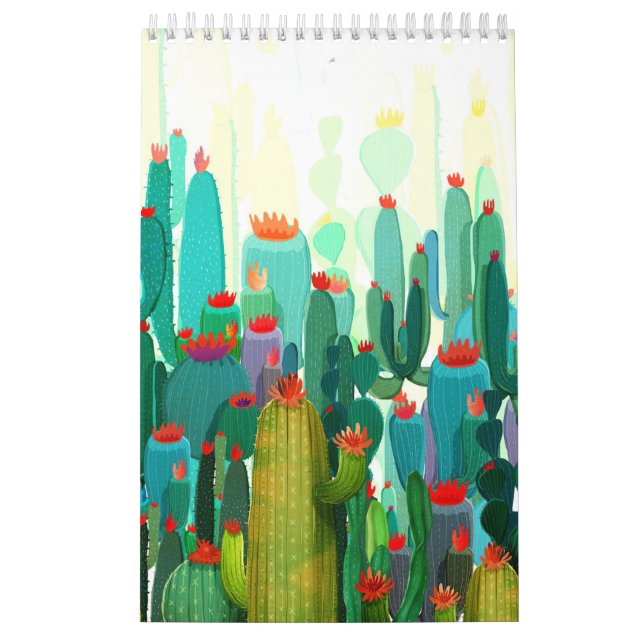 Cactus Print | A Lot Of Cactus Calendar (Cover)