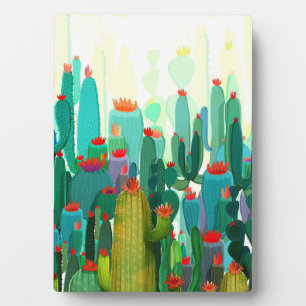 Cactus Print A Lot Of Cactus Plaque