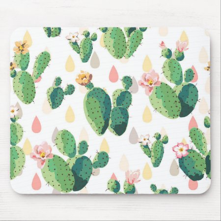 Cactus Print Mousepad