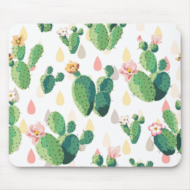 Cactus Print Mousepad (Front)