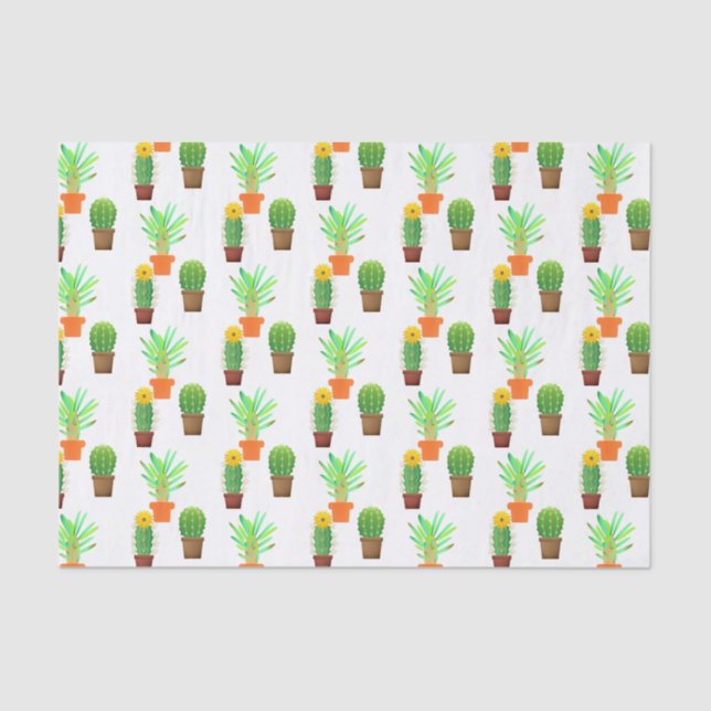 Cactus Print  Tissue Paper (Front)