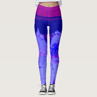 Cactus purple leggings