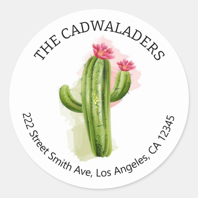 Cactus Return Address Labels (Front)