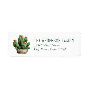 Cactus Return Address Labels