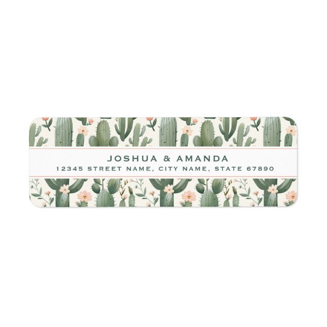 Cactus Return Address Labels (Front)