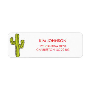 Cactus Return Address Labels