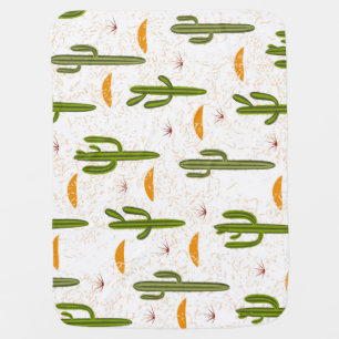 Cactus Sand: Mexican Style Seamless. Baby Blanket
