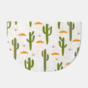 Cactus Sand: Mexican Style Seamless. Doormat
