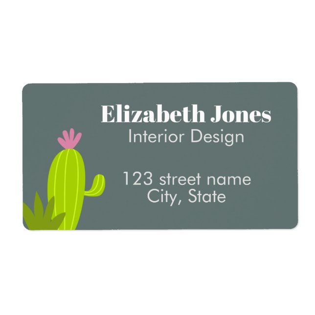 Cactus Shipping Labels (Front)