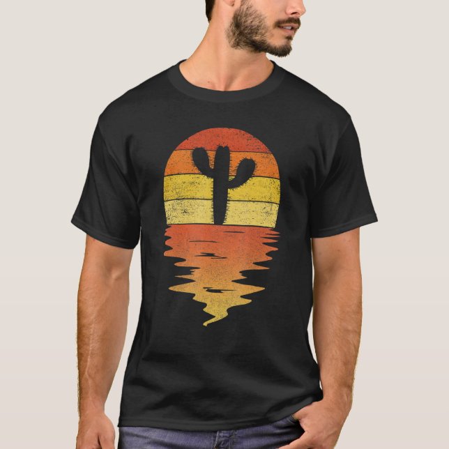 Cactus shirt retro sunset 70s vintage Cactus (Front)