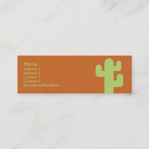 Cactus - Skinny Business Card Templates