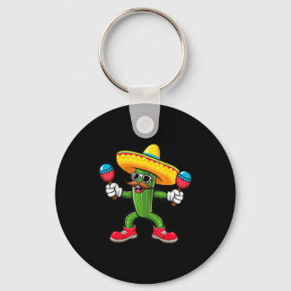 Cactus Sombrero Cinco De Mayo Mexican Cactus Party Keychain