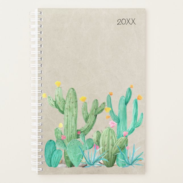 Cactus Southwest Desert Cacti Succulent Planner (Front)