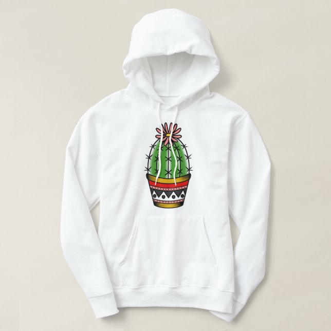 Cactus Sticker Hoodie (Design Front)