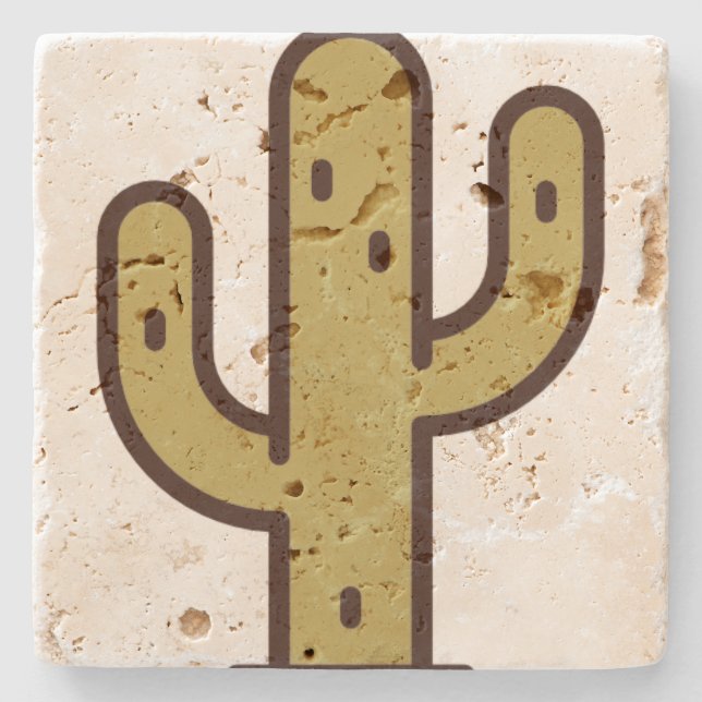 cactus stone coaster (Front)