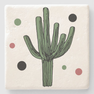 Cactus Stone Coaster