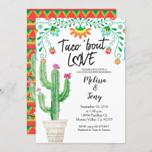 Cactus Succulent Couples Shower Invitation