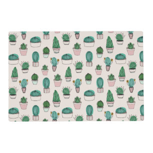 Cactus Succulent Pattern Placemat
