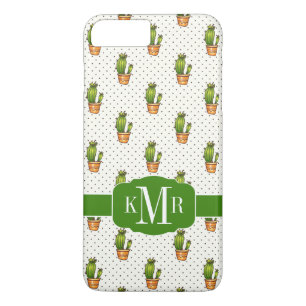 Cactus & Succulent Polk Dot Pattern iPhone 8 Plus/7 Plus Case