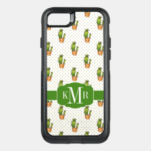 Cactus & Succulent Polk Dot Pattern OtterBox Commuter iPhone SE/8/7 Case