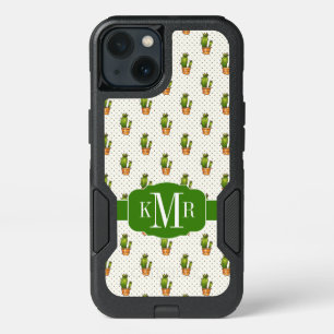 Cactus & Succulent Polk Dot Pattern iPhone 13 Case