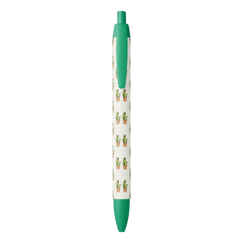 Disover Cactus & Succulent Polk Dot Pattern Pen