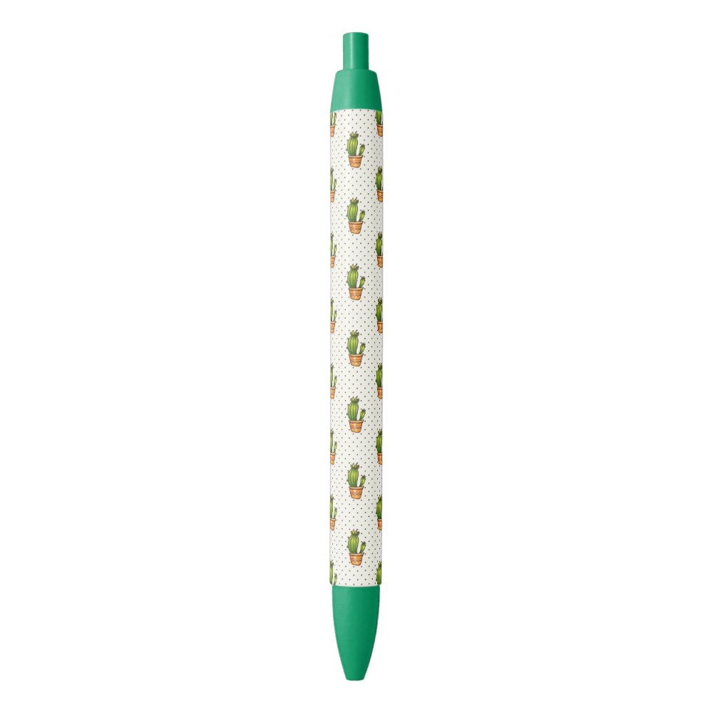 Disover Cactus & Succulent Polk Dot Pattern Pen