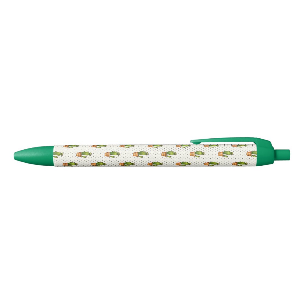 Disover Cactus & Succulent Polk Dot Pattern Pen