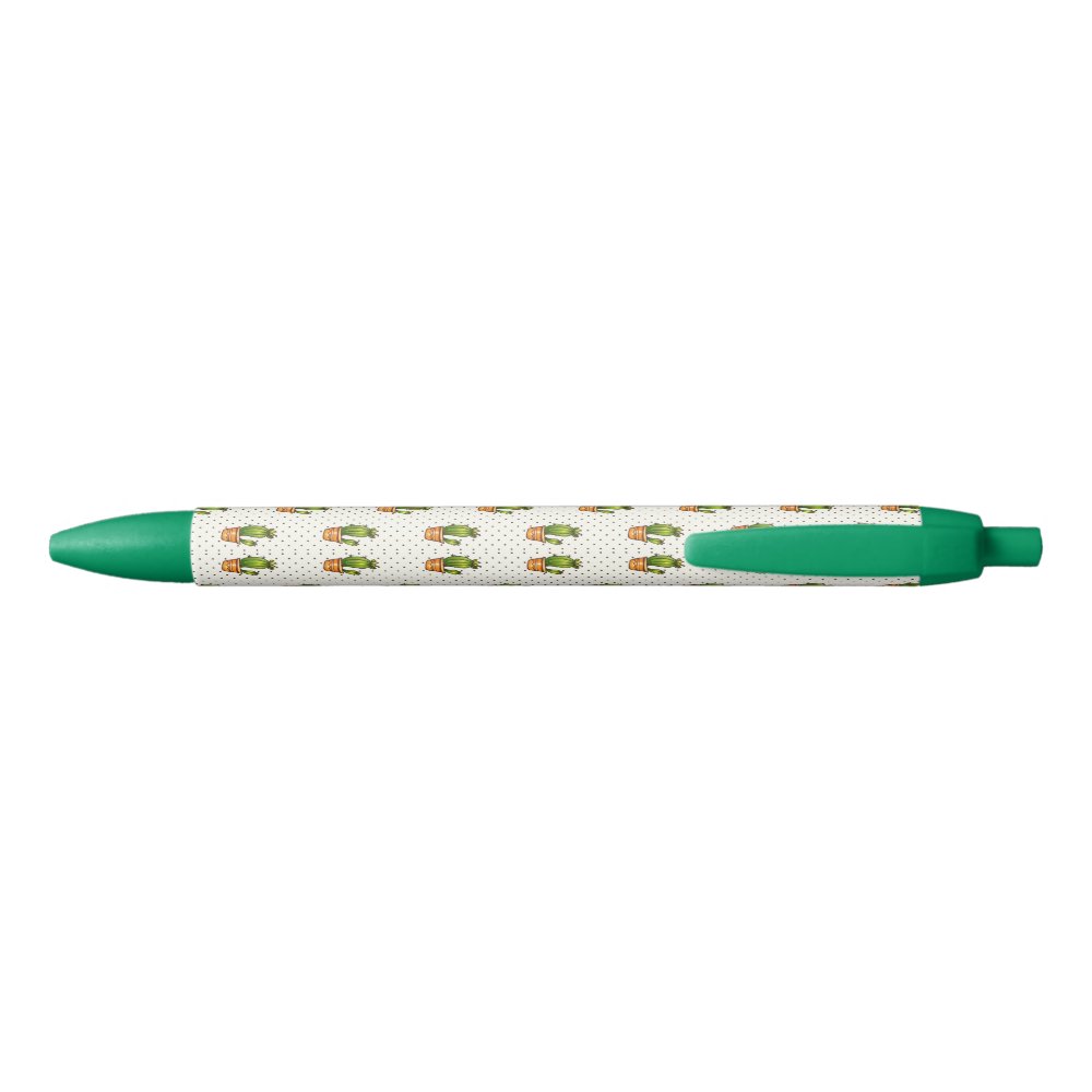 Disover Cactus & Succulent Polk Dot Pattern Pen
