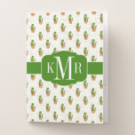 Cactus &amp; Succulent Polk Dot Pattern Pocket Folder