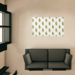 Cactus &amp; Succulent Polk Dot Pattern Rug