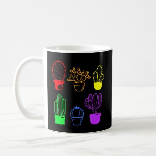 Cactus Succulent Pride Rainbow Plant Subtle Lgbt G Coffee Mug