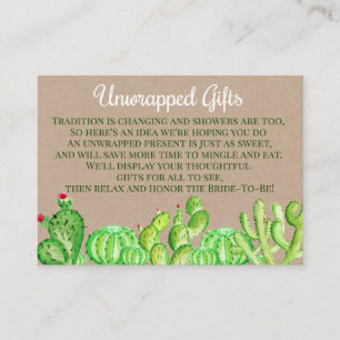 Cactus Succulent Unwrapped Display Shower Insert