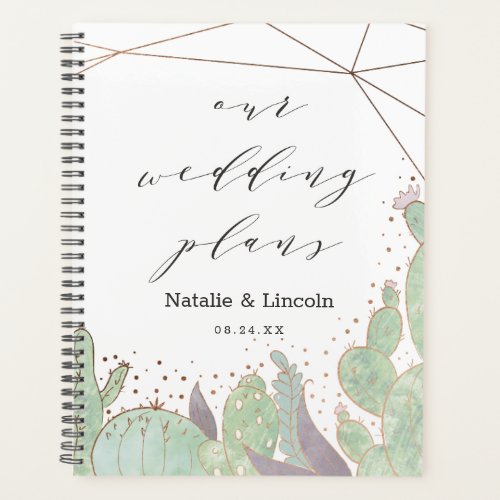 Cactus  Succulents Geometric Terrarium Wedding Planner