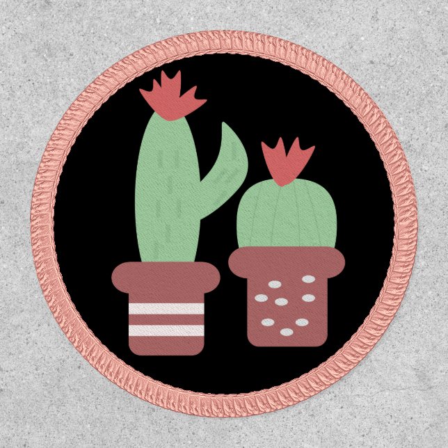Cactus Succulents Pot Botanical Greenery Patch (Front)