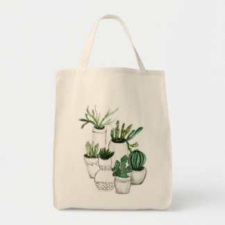 Cactus, succulents tote bag