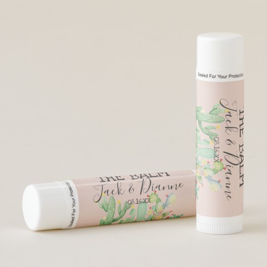 Cactus/Succulents Wedding Personalized Lip Balm | Zazzle.com