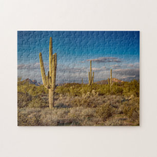 Cactus Sunset in Arizona Jigsaw Puzzle