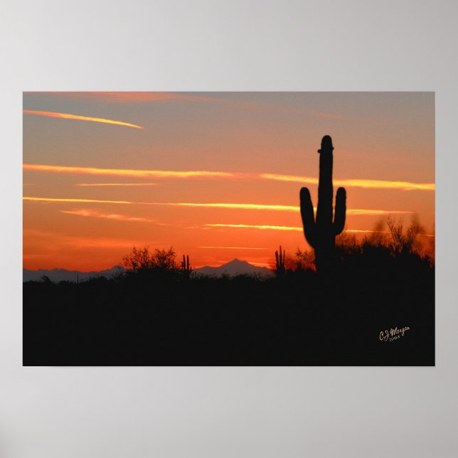 Cactus Sunset Print (Front)