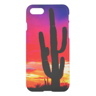 Cactus Sunset Red Pink Blue Orange iPhone SE/8/7 Case