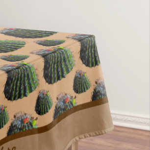 Cactus Tablecloth - Optional Personalization