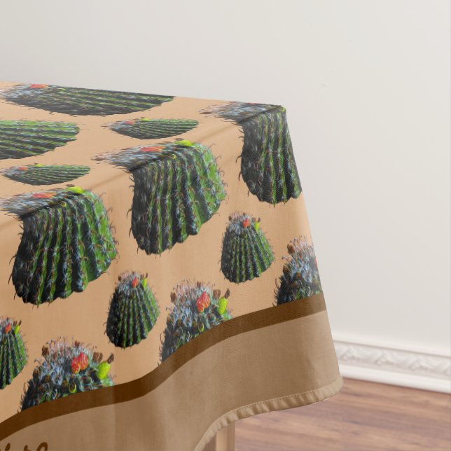 Cactus Tablecloth - Optional Personalization (In Situ)