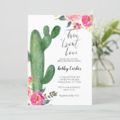 Cactus Taco about Love bridal SHOWER Invitation (Standing Front)