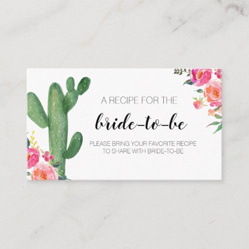 Cactus Taco about Love Bring a recipe card