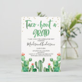 Cactus Taco ''bout A Grad Party Invitation (Standing Front)