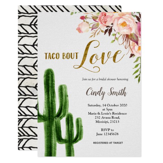 Cactus Taco Bout Love Bridal Shower Invitation