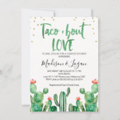 Cactus Taco ''bout Love Couples Shower Invitation (Front)