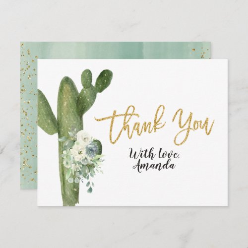 Cactus Taco bout Love Couples Thank You Card