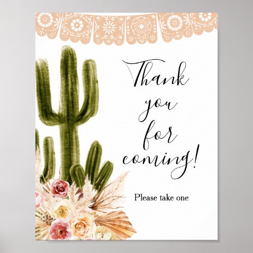 Cactus Taco bout Love Thank you for coming Favor  Poster